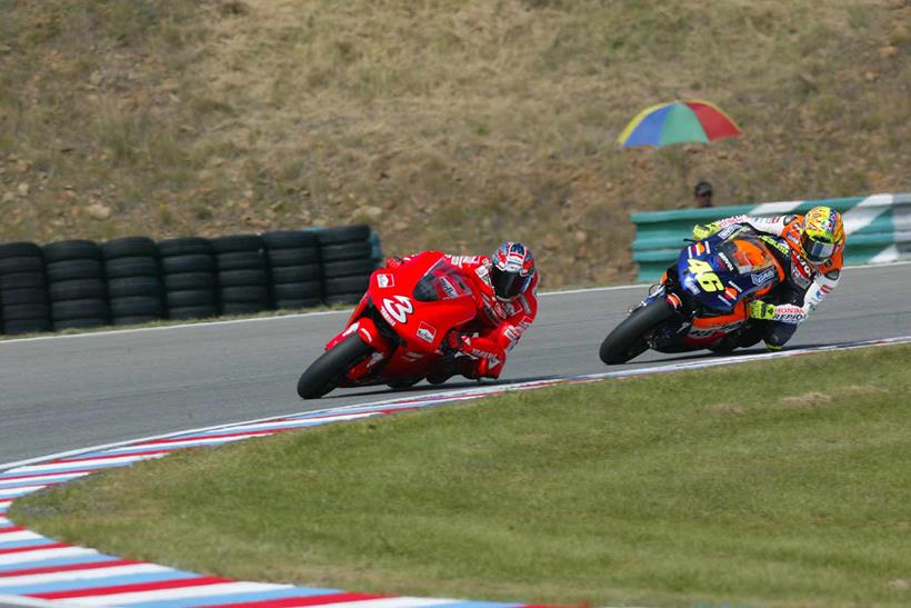 Max Biaggi and Valentino Rossi had plenty of battles.