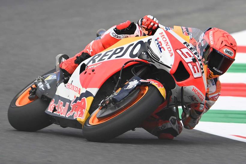 Marc Marquez has been suffering onboard his 2022 RC213V