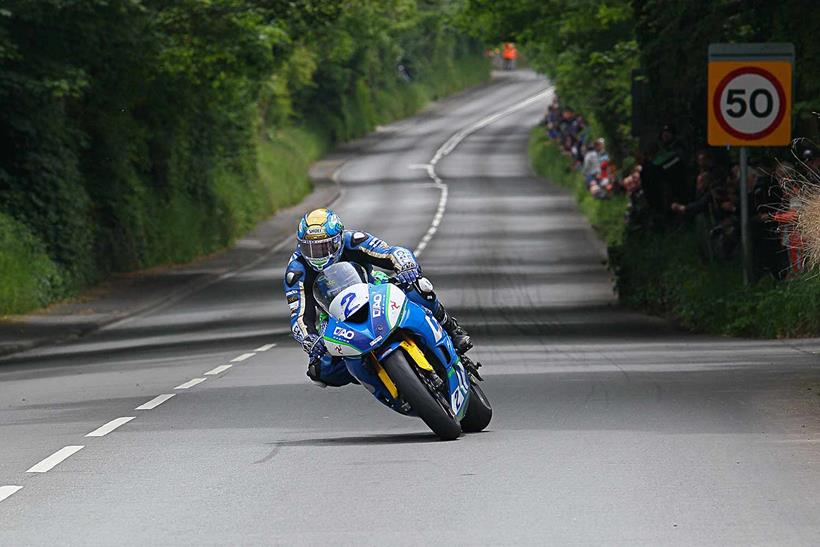 Dean Harrison took second place in the opening Supersport race on his DAO Kawasaki 