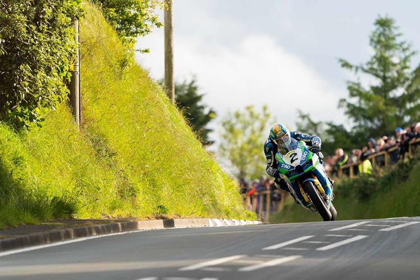 Dean Harrison at Molyneux’s during Superbike practice on May 31