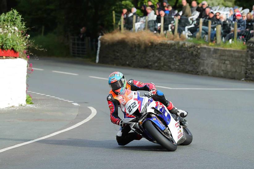 Glenn Irwin at Ballacraine during Tuesday evening’s qualifying session