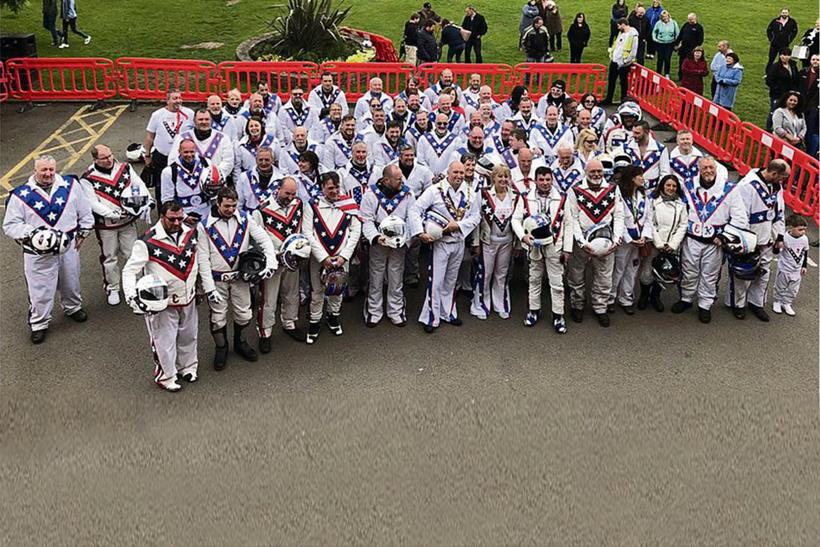 Participants from a previous Evel Knievel Ride