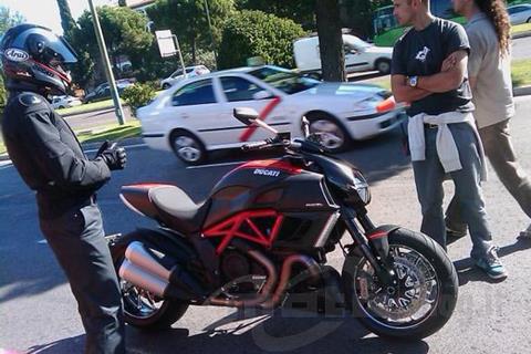 Finished Ducati Diavel spotted