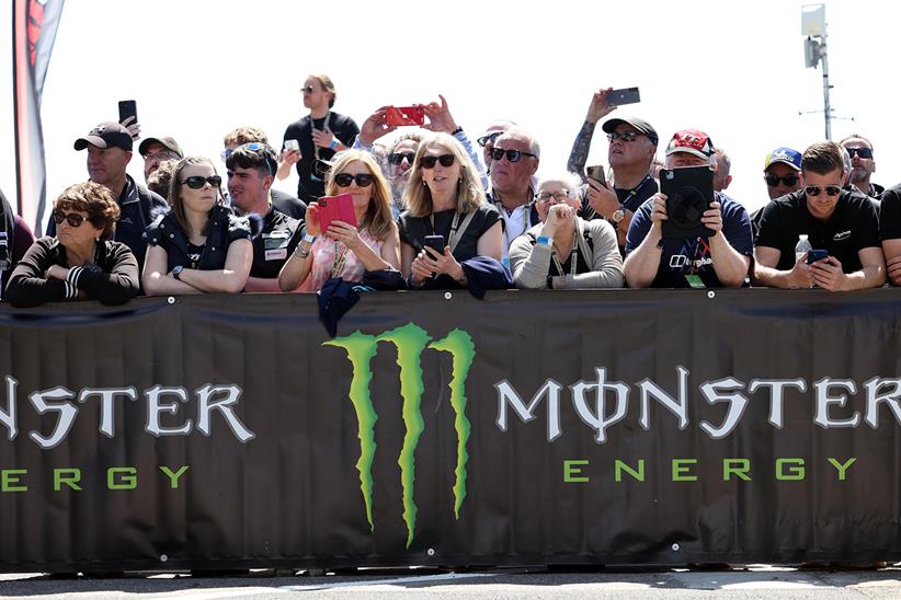 Fans watch on from the stands