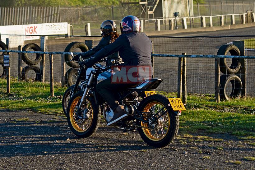 Dougie Lampkin spotted on a new CCM model