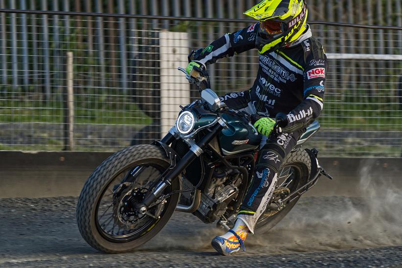 Aiden Collins rides the CCM Classic Tracker