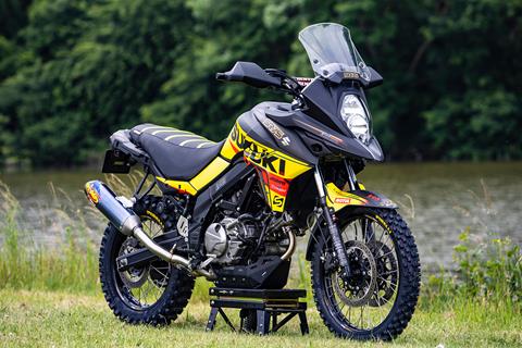 SR75 World Team Suzuki celebrate Arenacross success with tricked-up V-Strom 650 XT