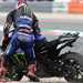 Fabio Quartararo tries to remount his Yamaha M1