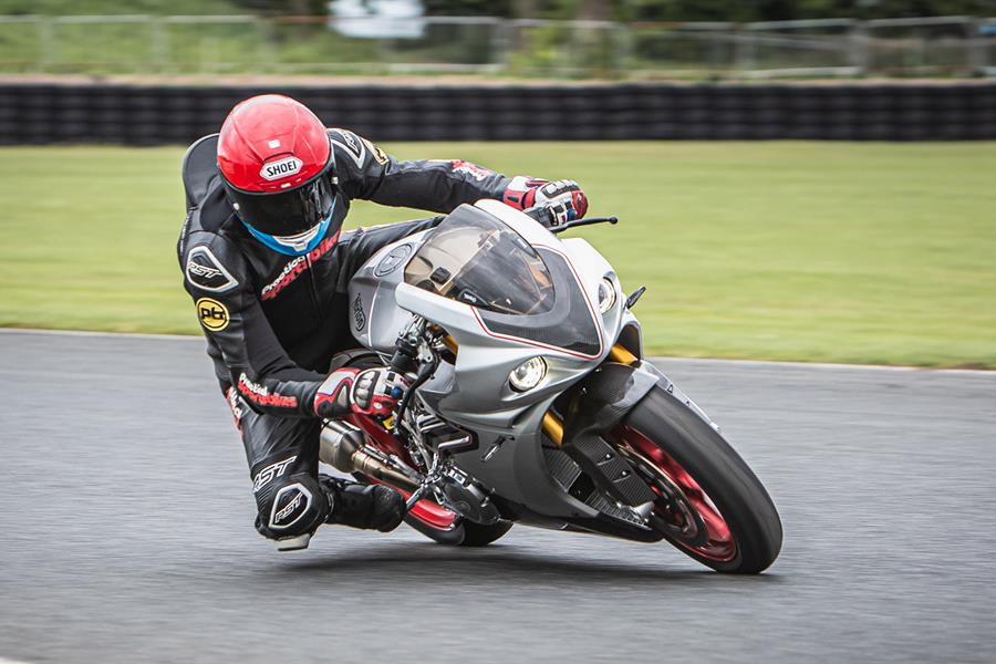 Norton V4SV on track