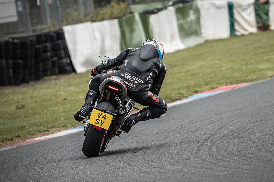 Norton V4SV rear on track