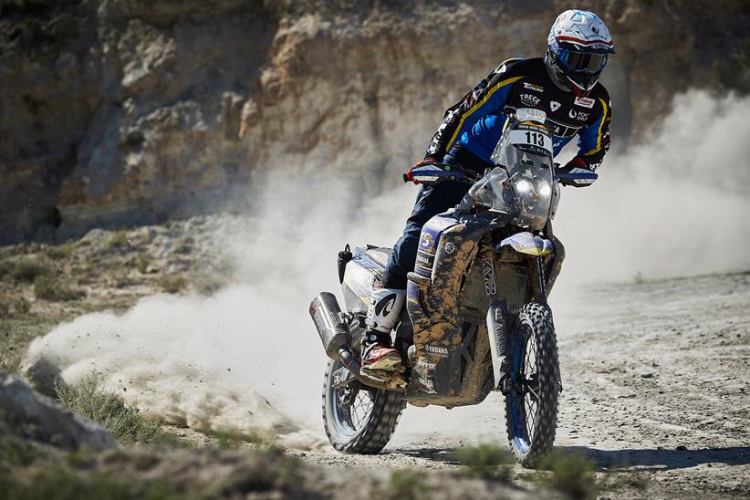 Pol Tarrés in action on the Yamaha Ténéré 700 World Raid