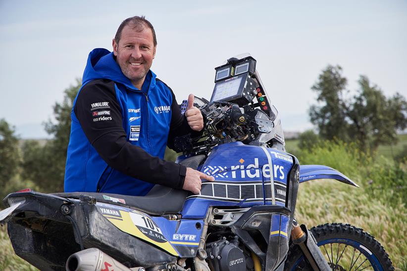 Alessandro Botturi with his Yamaha Ténéré 700 World Raid rally racer