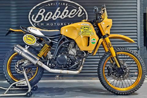 British firm reveal Dakar-style retro: CCM prototype packs old-school desert racer vibes