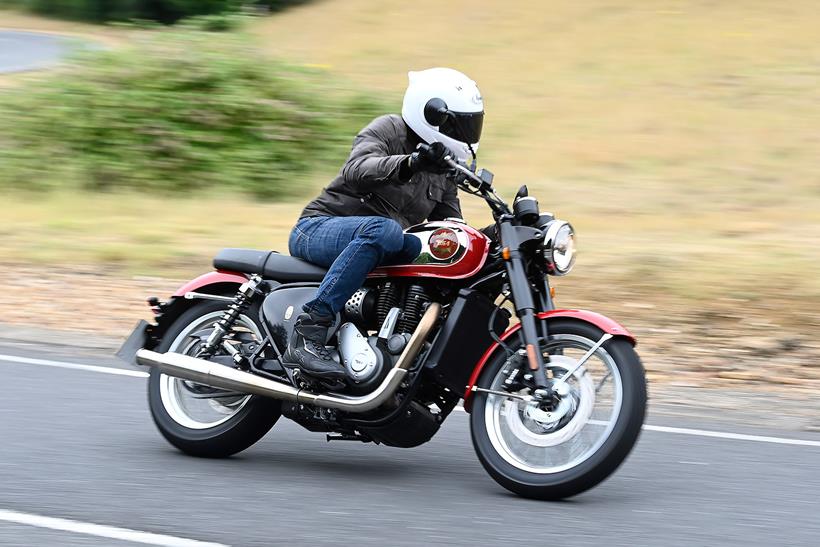 BSA Gold Star right side on the road