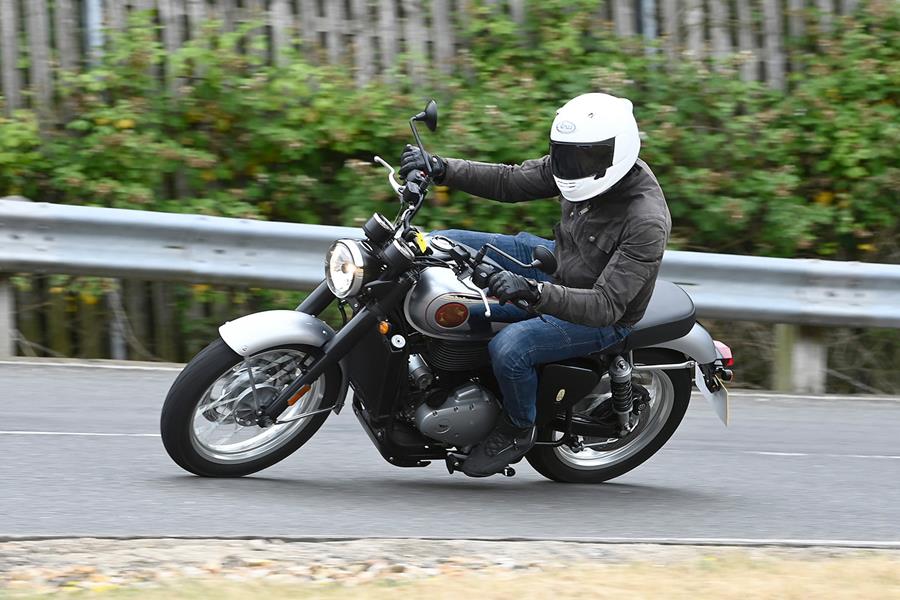 BSA Gold Star on the road