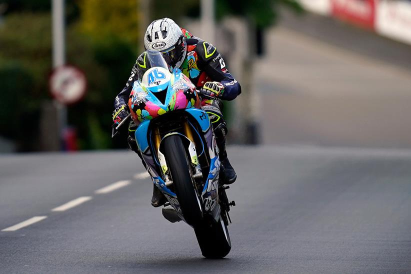 Mike 'Boothy' Booth in action at the TT