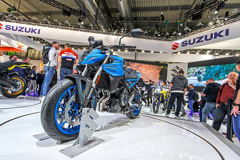 Suzuki's stand at Eicma 2022