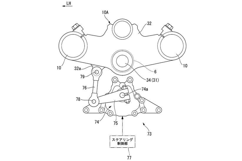 Honda steering actuator and top yoke drawing