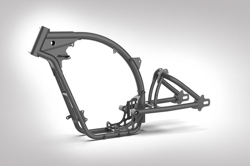 mac ruby frame and swing arm 