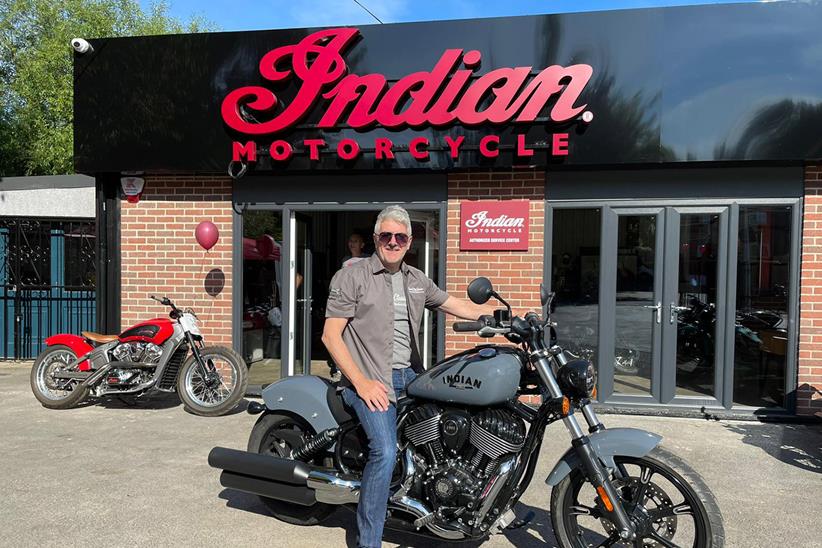 Indian Motorcycle shop in Sheffield