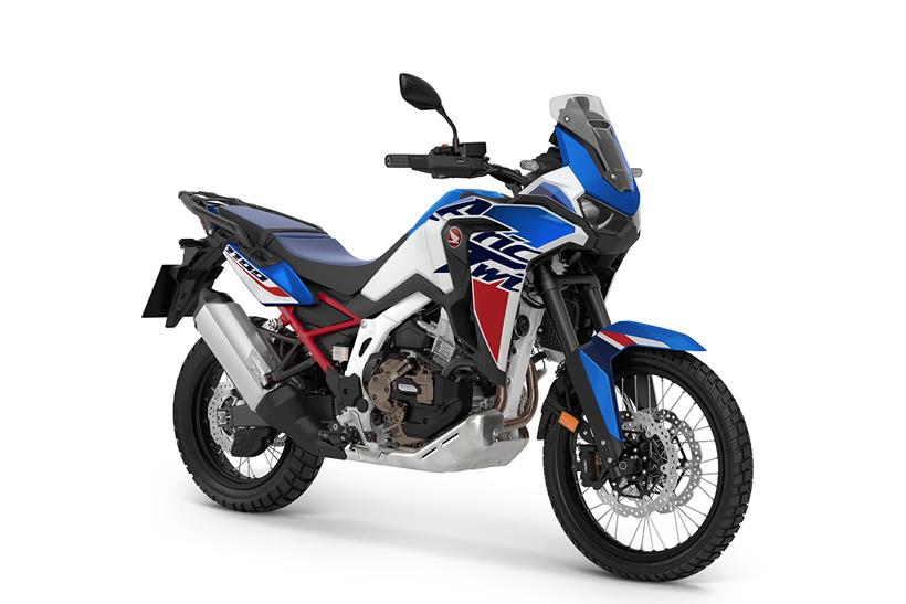 2023 Honda Africa Twin blue, white and red front