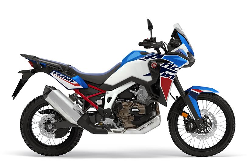 2023 Honda Africa Twin blue, white and red side