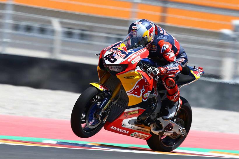 Jake Gagne onboard the Red Bull Ten Kate Honda in 2018