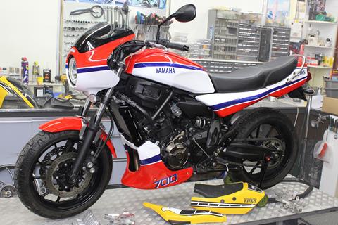 A stroker genius: XSR700 bodykit transforms twin-cylinder Yamaha into RD350 YPVS tribute