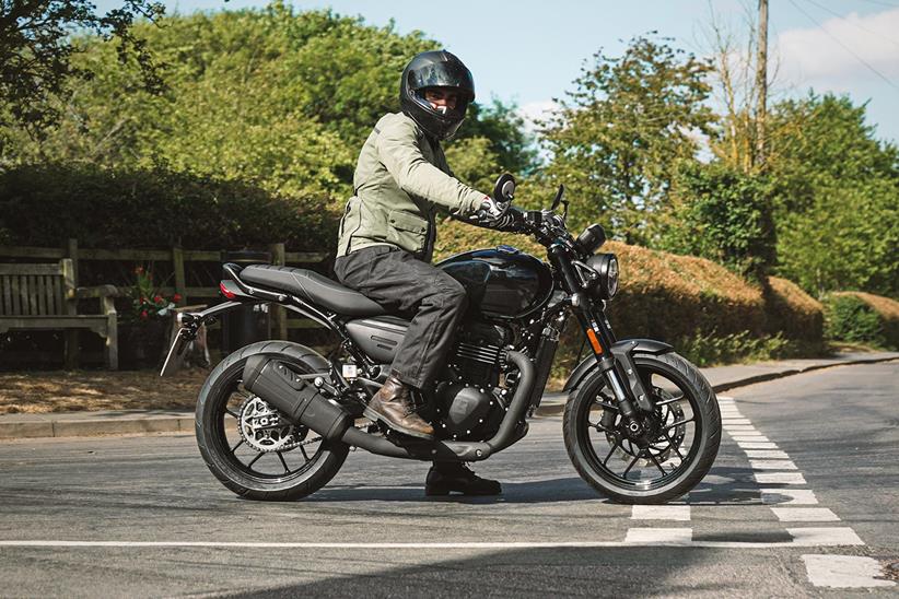 Small capacity Triumph model spotted on the road