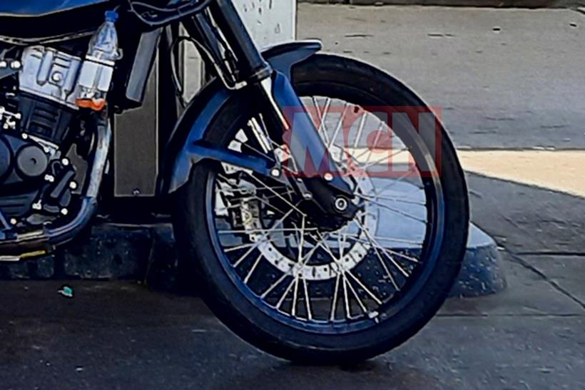 Royal Enfield Rally close up of wheel