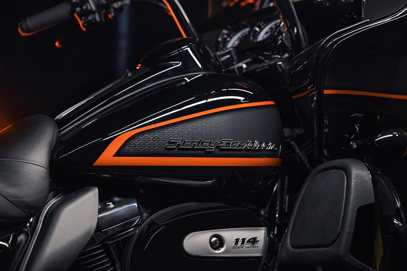 Harley-Davidson Apex fuel tank detail