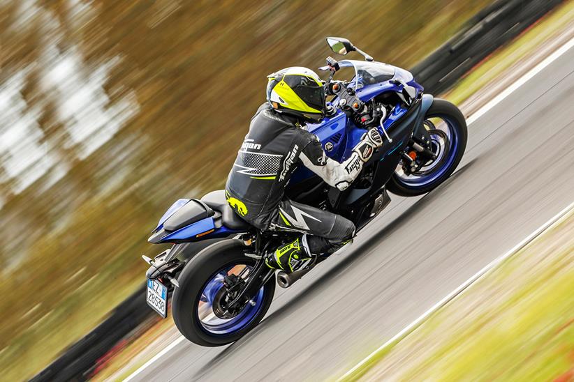 Yamaha R7 on track