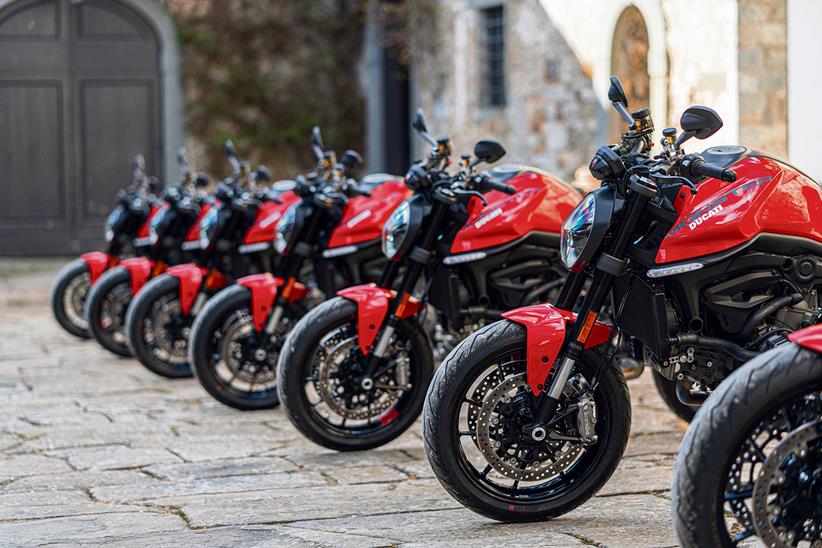 Line of Ducati Monsters