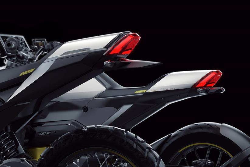 Can-Am Pulse and Origin rear of bikes