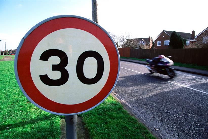 30mph speed limit sign