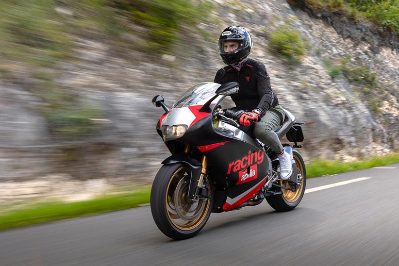 Aprilia RSV4 1100 RS250 tribute on the road