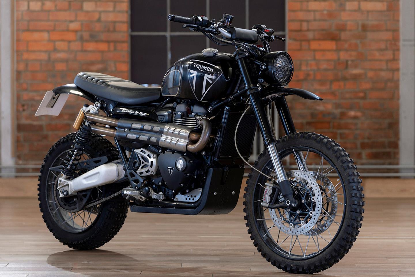 Triumph store bike scrambler