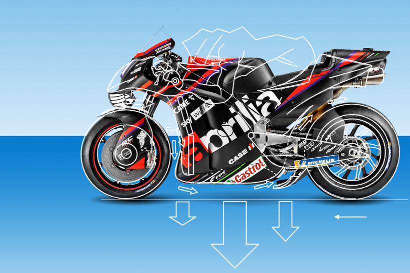 Aprilia RS-GP overlay  with line drawings