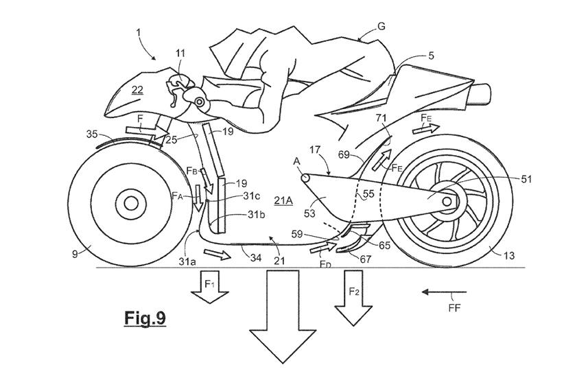 Aprilia RS-GP patent drawing left side