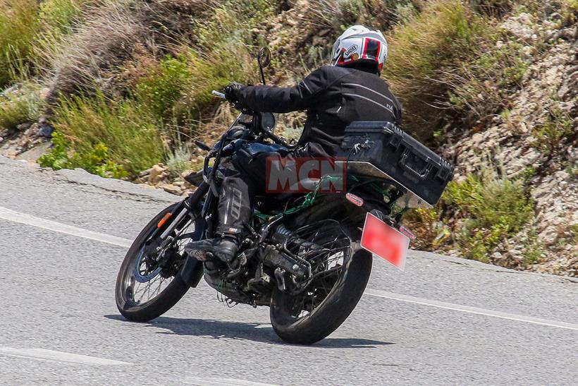 Royal Enfield Himilayan 450 spy shot rear