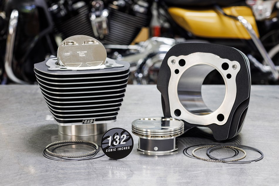 Beefy power hike from new S&S bigbore kit for HarleyDavidsons