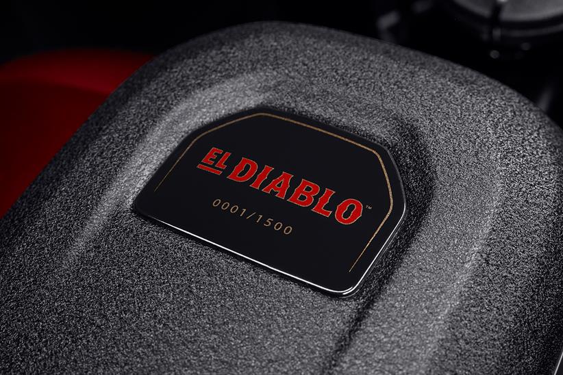 Harley-Davidson Low Rider El Diablo number plaque