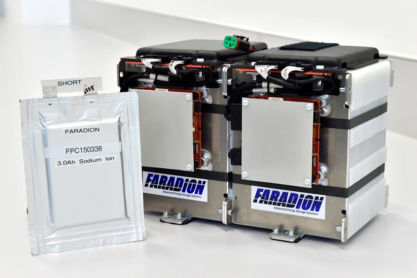 Faradion sodium-ion battery