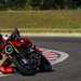 Knee down cornering on the 2023 Ducati Monster SP