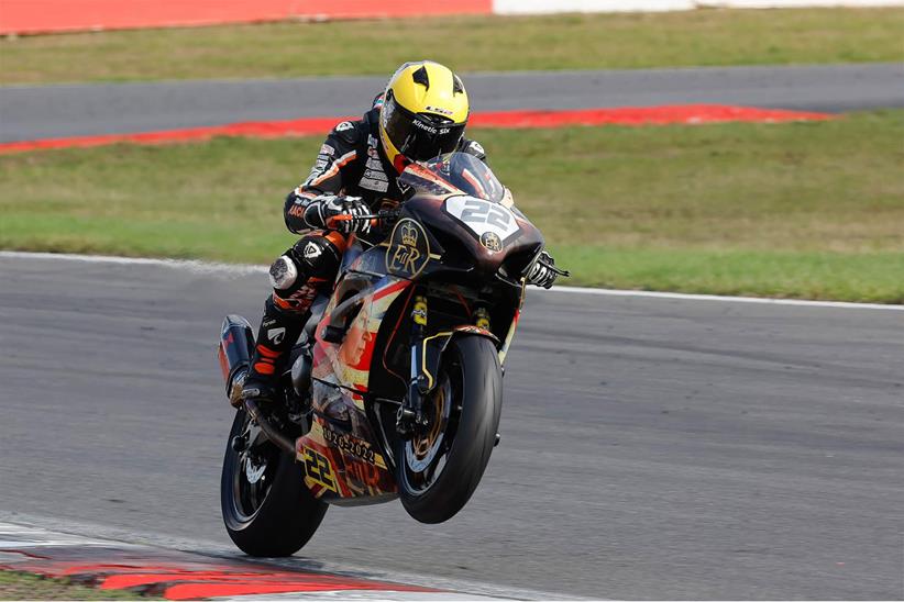 Dave 'Scrawn' Mackay puts the Suzuki through its paces at Snetterton