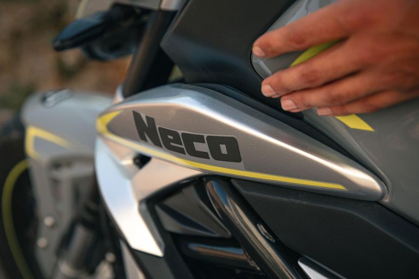 The Neco logo has made its way onto a full-sized machine