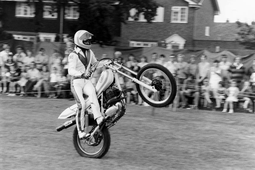 Eddie Kidd wheelie