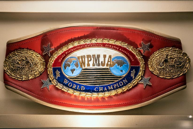 Eddie Kidd's world championship belt