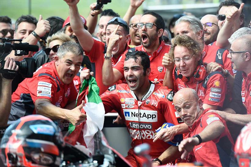 Petrucci celebrates his Mugello victory in 2019