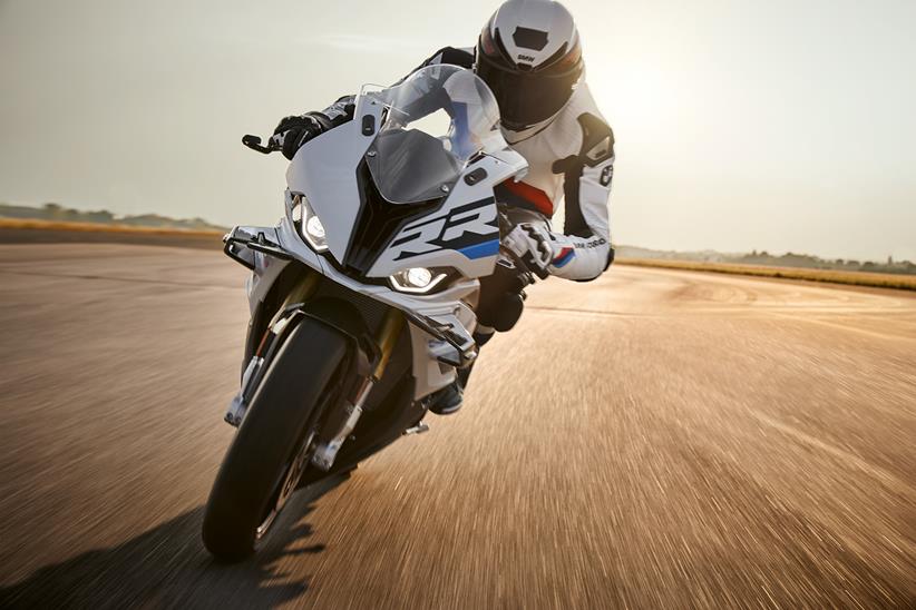 A front view of the BMW S1000RR